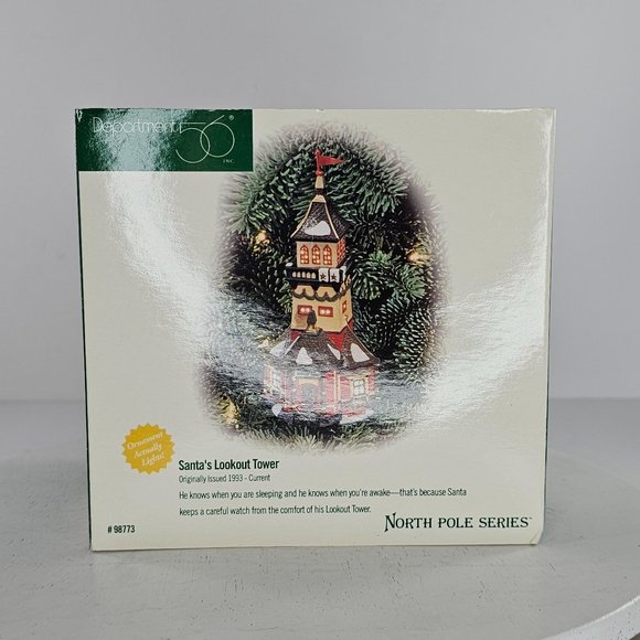 Department 56 North Pole Series Santa's Lookout Tower Christmas Ornament FLAW - Picture 2 of 9